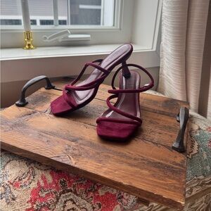 Jason Wu Deep Red Strappy Heels